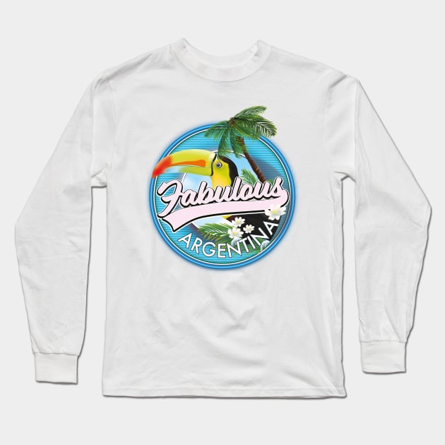 Explore fabulous Argentina logo Long Sleeve T-Shirt by nickemporium1